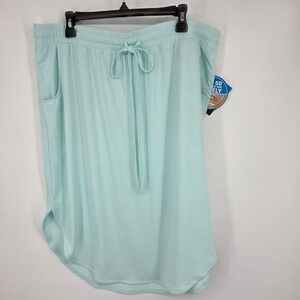 NWT Columbia PFG Slack Tide Knit Skirt Womens XL UPF 50 Omni Shade Aqua Blue
